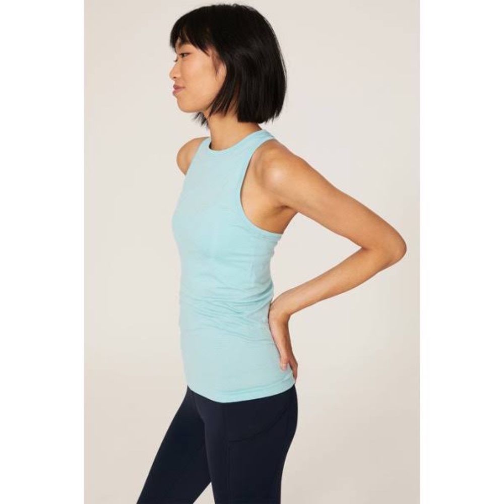 LULULEMON Swiftly Mesh Tank, Light Blue, Size 8